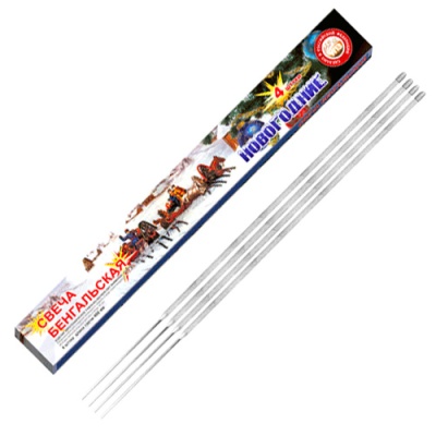 Новогодние 400-4 мм. Бенгальские огни купить в Омске | omsk.salutsklad.ru